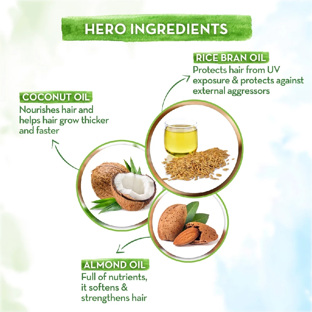 Rice Hair Oil with Rice Bran and Coconut Oil For Damage Repair, 150 ml-4.webp